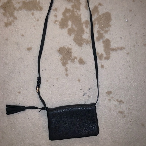 Black leather Tory Burch crossbody - Picture 2 of 3
